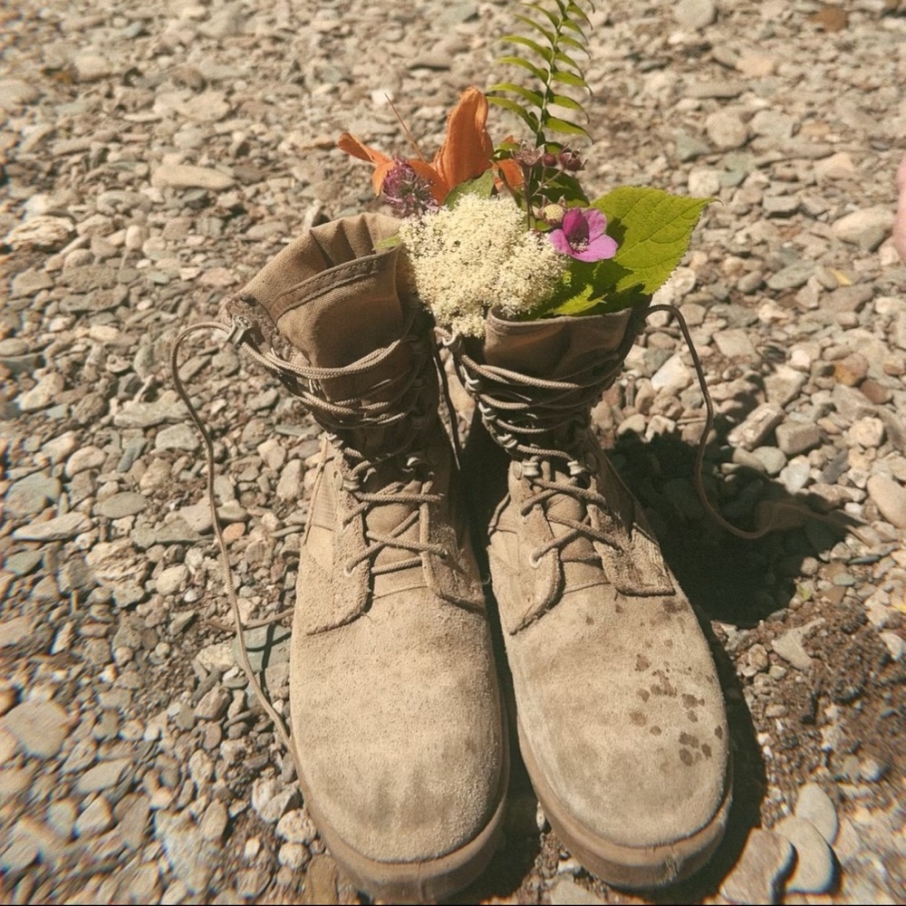 Vibram Tan Combat & Moto Boots -Military